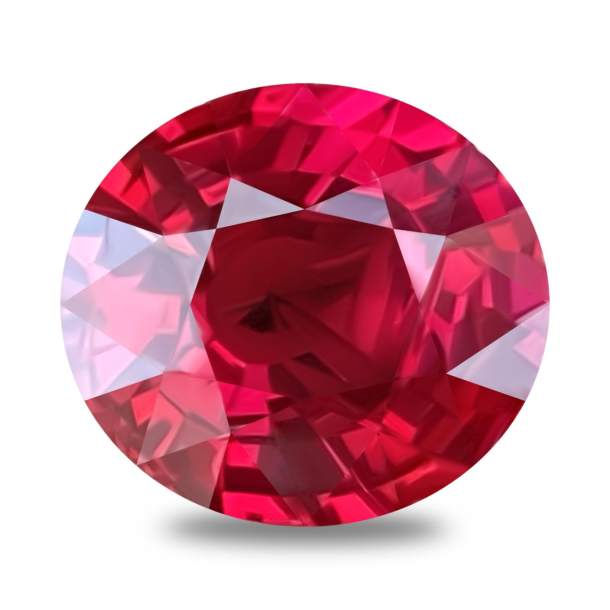 Extremely rare Ruby with fascinating color. 
The stone with such size and quality is now simply impossible to find on the market. 
The price of it is growing every week. 
This ruby could be marked as excellent investment
It is quite big in size, eye