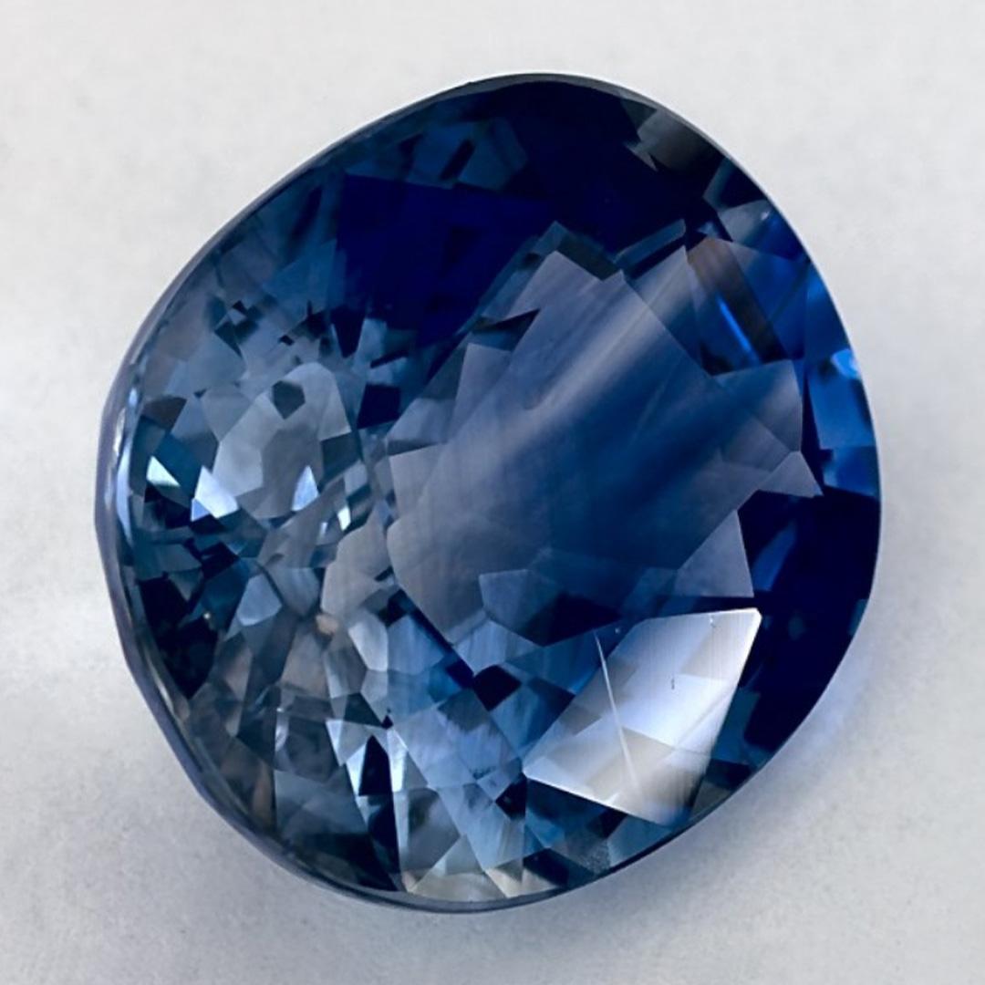 Oval Cut 5.07 Ct Blue Sapphire Oval Loose Gemstone For Sale
