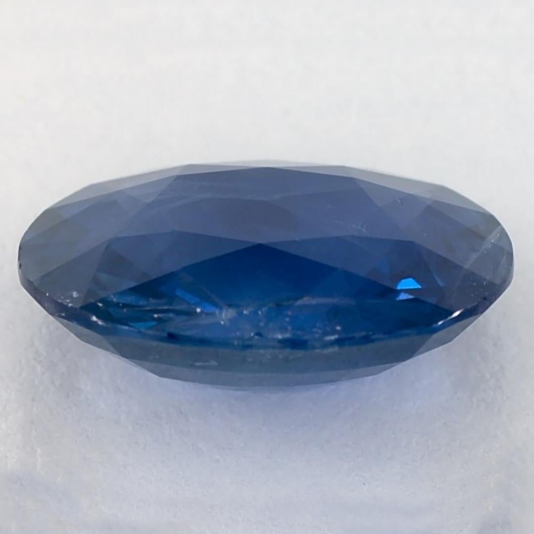 5.07 Carat Blue Sapphire Oval Loose Gemstone In New Condition For Sale In Fort Lee, NJ