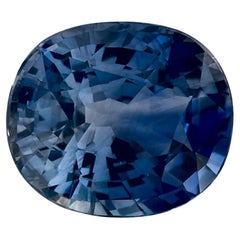 5.07 Ct Blue Sapphire Oval Loose Gemstone