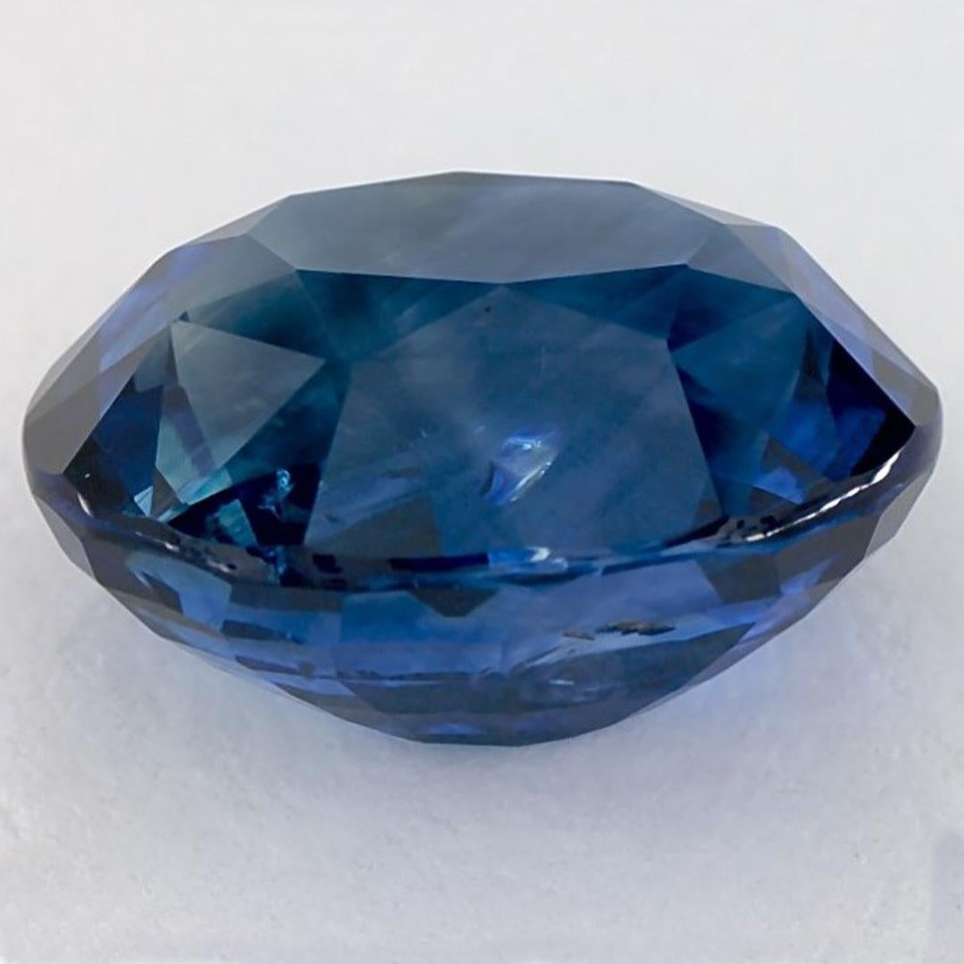 5.07cts Blue Sapphire Oval Loose Gemstone In New Condition For Sale In Fort Lee, NJ