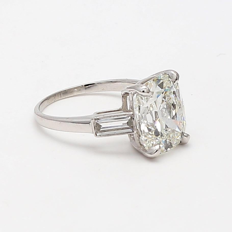 Title:
5.08 Carat Cushion Modified Brilliant Cut H VS1 Diamond Platinum Engagement Ring


Style:
Engagement


Metal:
Platinum


Gemstone 1:
5.08 Carat Diamond


Number of Stones:
1


Color:
H


Clarity:
VS1


Shape:
Cushion Modified Brilliant