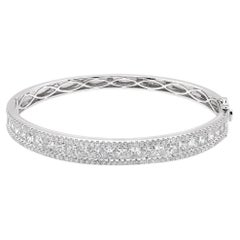 5.08 Carat F Color VVS Clarity White Diamond Bracelet