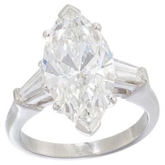 5.08 Carat Marquise Statement Brilliant Signature Sophistication Diamond Ring