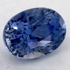 5.09 Ct Blue Sapphire Oval Loose Gemstone
