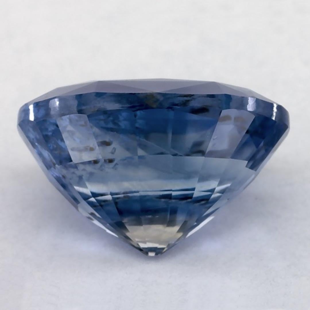 5.09 Ct Blue Sapphire Oval Loose Gemstone In New Condition For Sale In Fort Lee, NJ