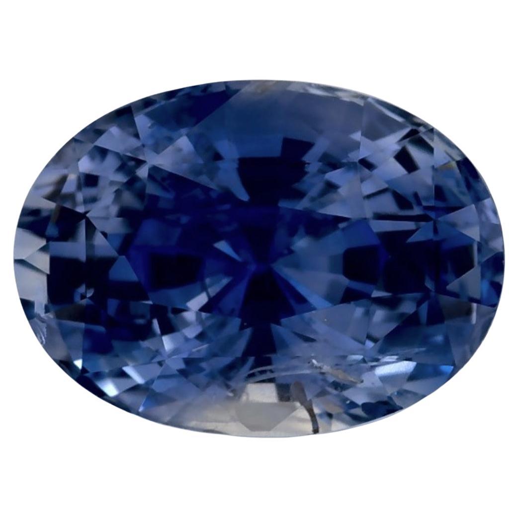 5.09 Ct Blue Sapphire Oval Loose Gemstone