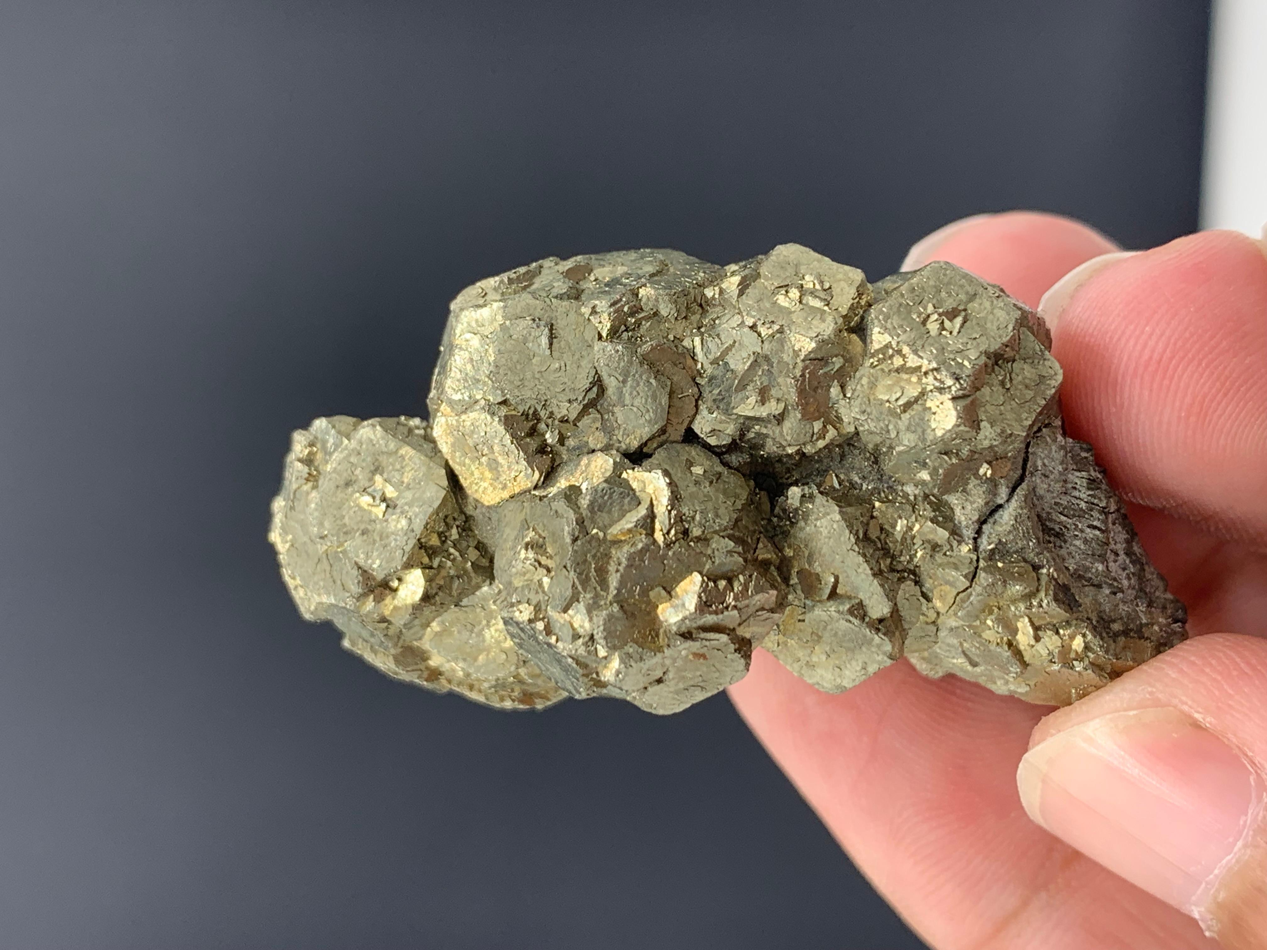 50.95 Gram Incredible Pyrite Specimen From Jowzjan Province, Afghanistan  For Sale 5