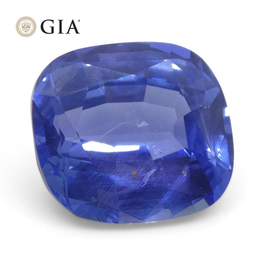 5.09ct Cushion Blue Sapphire GIA Certified Sri Lanka Unheated  For Sale 5