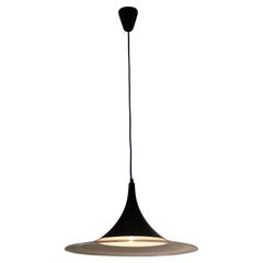 50cm Black and Clear Acrylic Trumpet Pendant