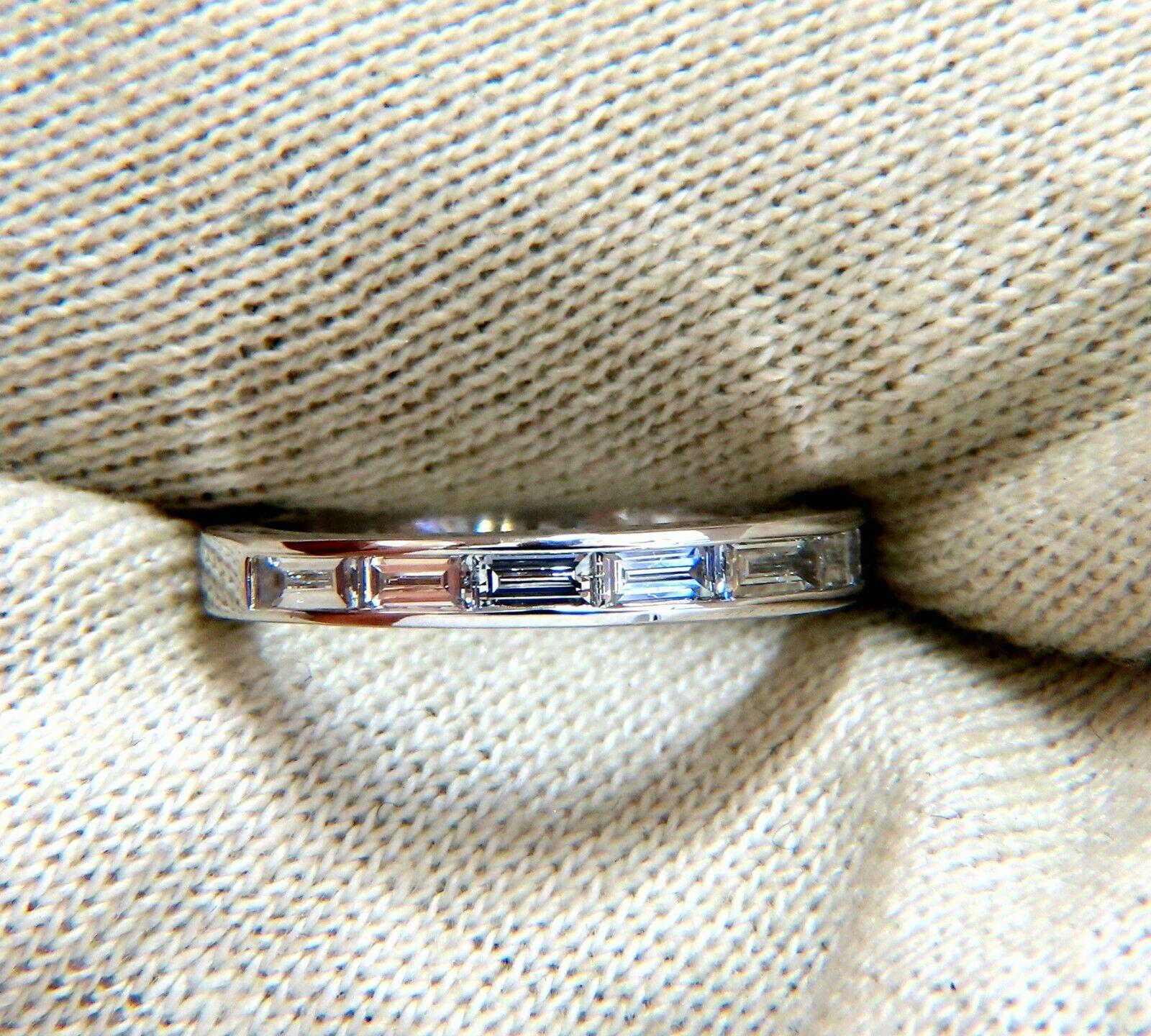 Bracelet en diamants baguettes 0,50 carat 14 carats. G/Vs - Robe lisse et plate Neuf - En vente à New York, NY