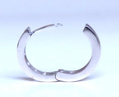 .50ct Natural Baguette Diamond Hoop Earrings 14kt 12497*