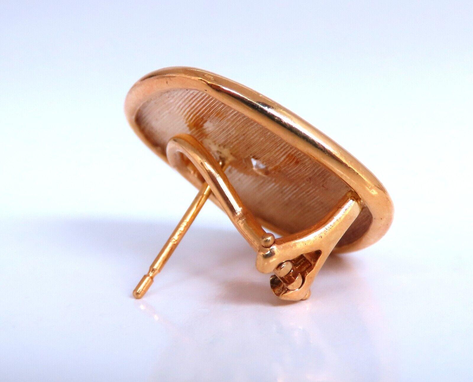 Boucles d'oreilles clips en or jaune 14kt avec diamant naturel de 0,50ct Neuf - En vente à New York, NY