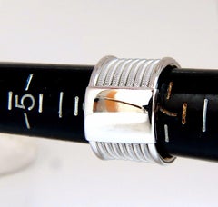 .50ct natural round bead set diamonds wide band 18kt coil wrap mod fused bands