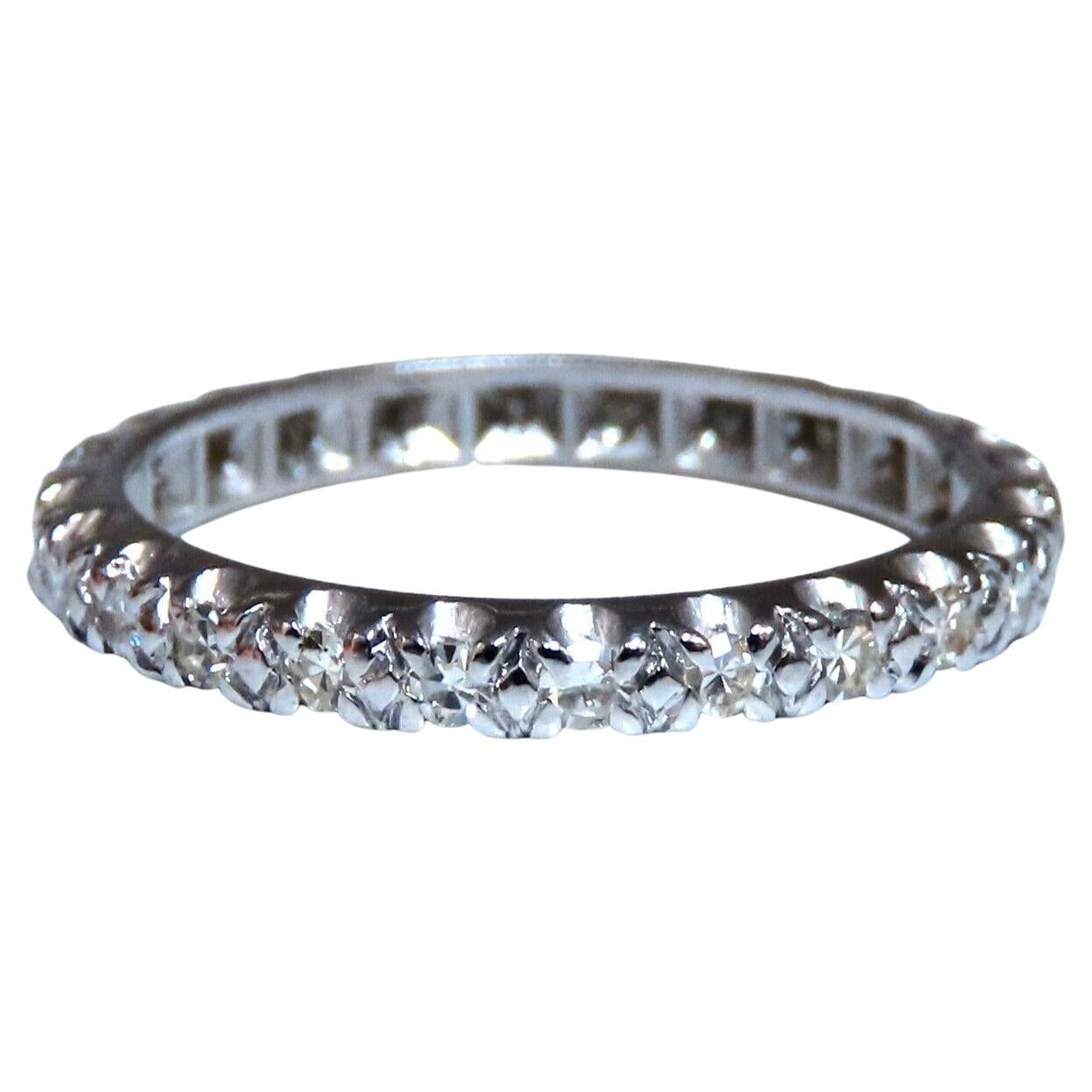 .50 Carat Natural Round Diamonds Ring Sharing Prong 14 Karat For Sale