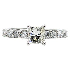 .50ct Princess Diamond centerpiece Diamond Ring in White Gold