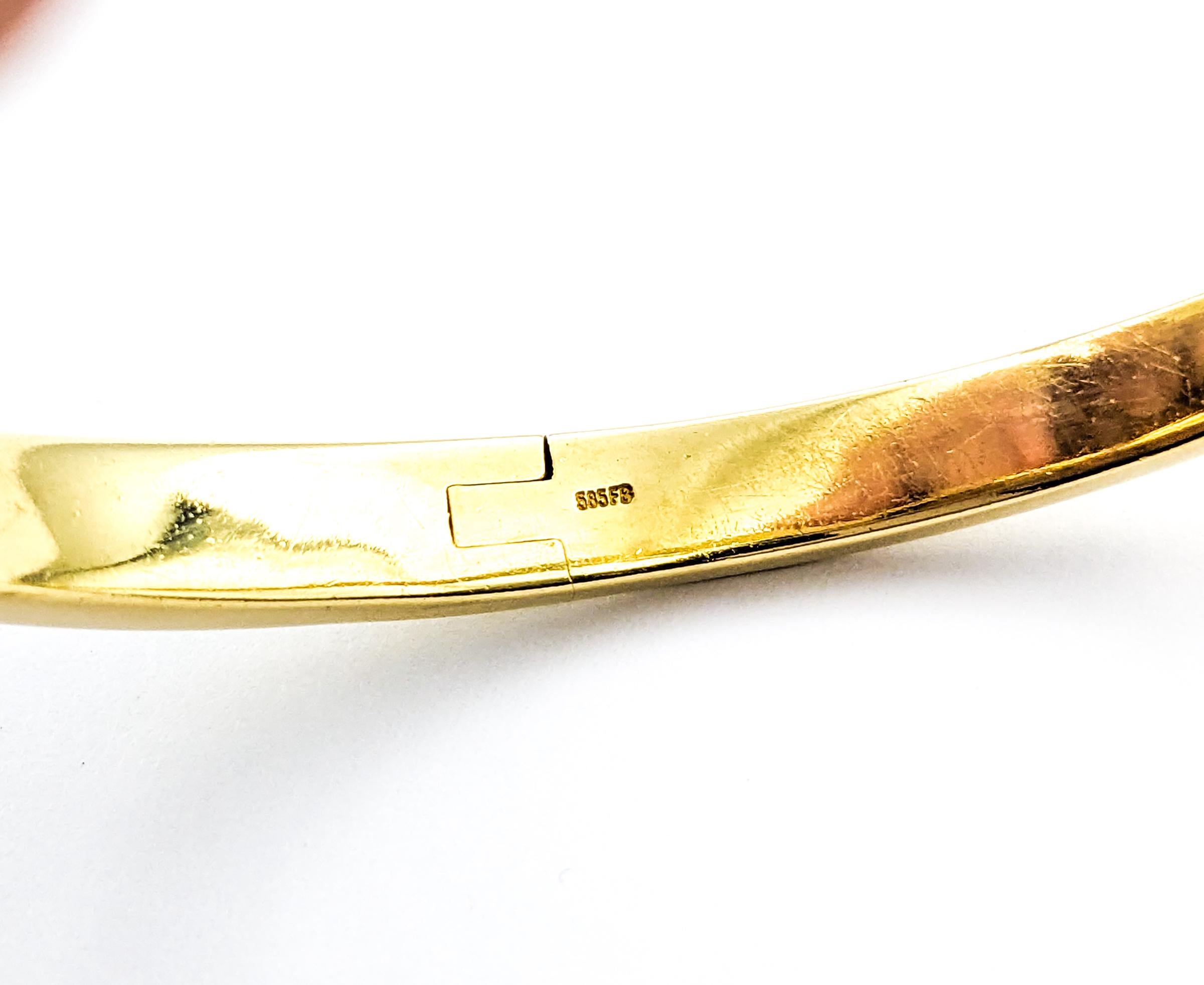 Bracelet en or jaune avec diamant de 0,50ctw Excellent état - En vente à Bloomington, MN