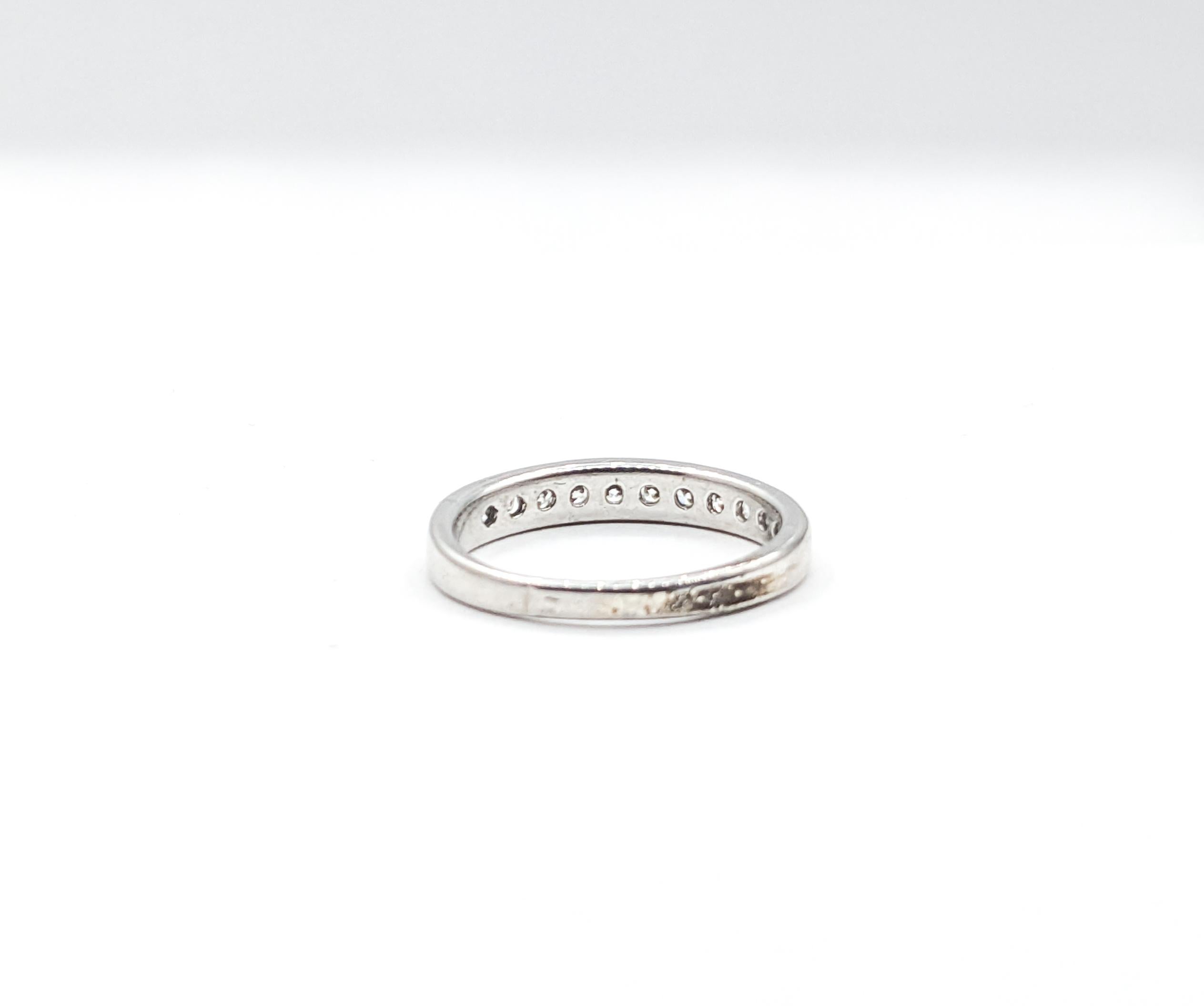 For Sale:  .50ctw Diamond Ring In Platinum  5