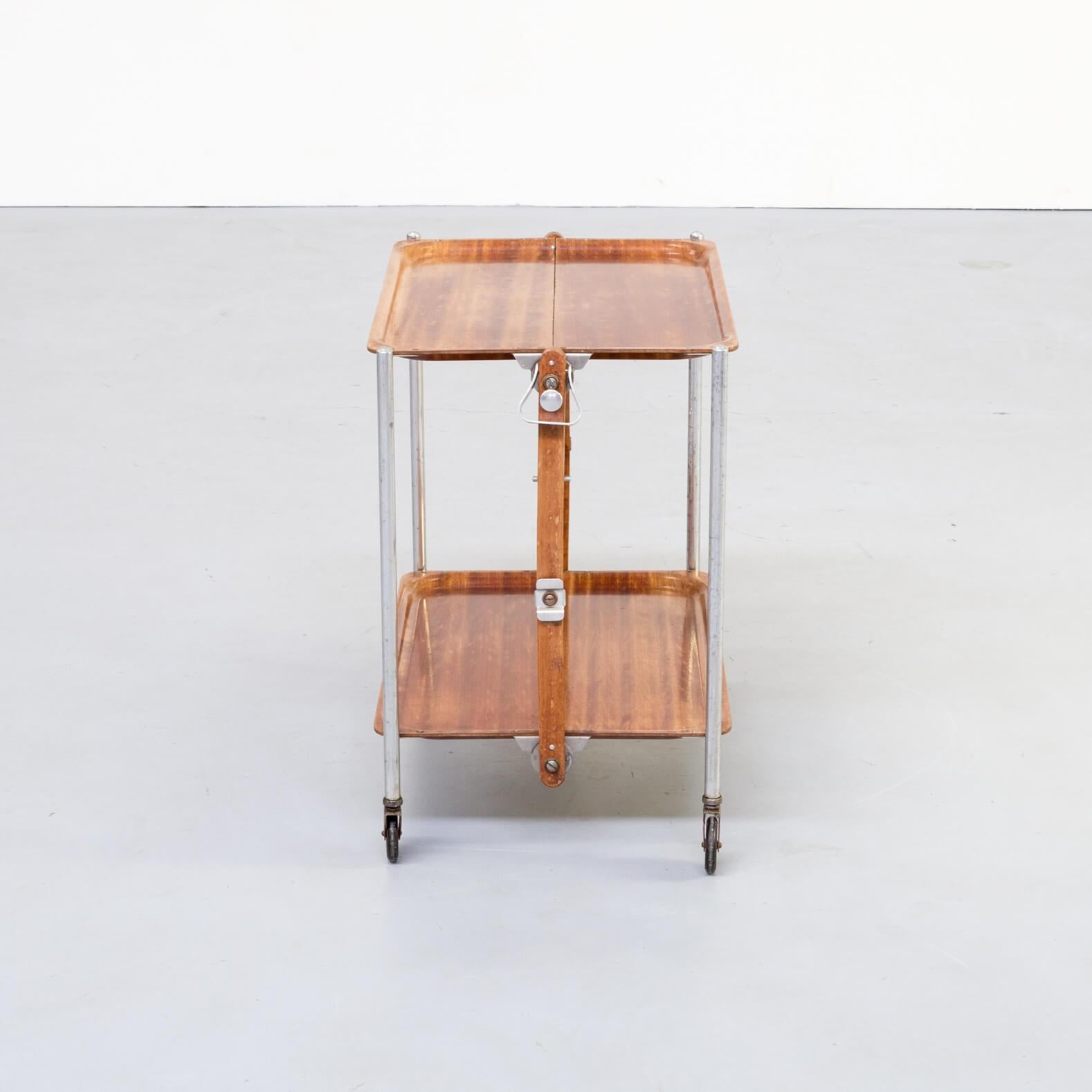 Mid-Century Modern 1950s First Edition Serving Trolley for Textable For Sale