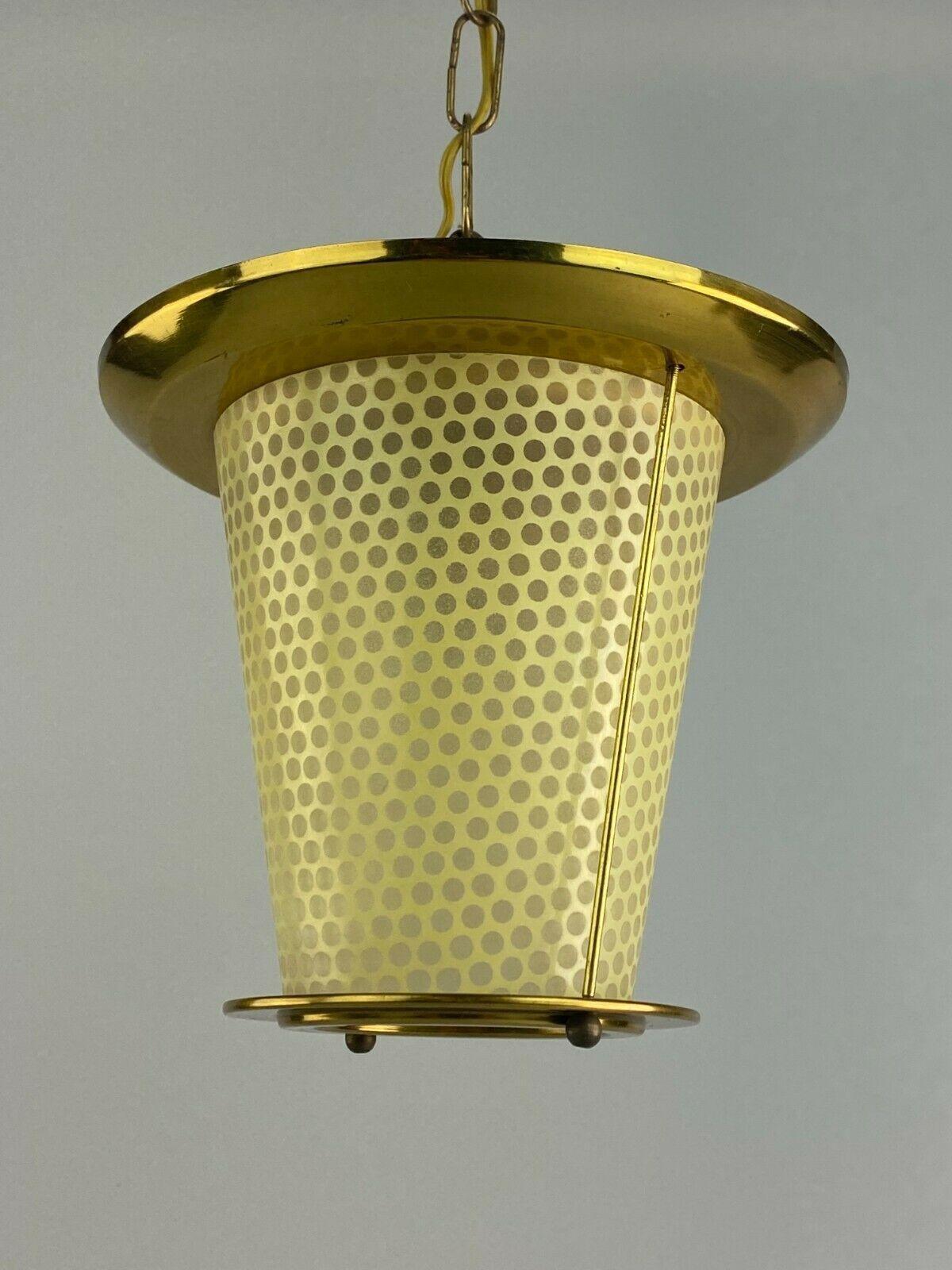 German 50s 60s Lamp Light Ceiling Lamp Mid Century Brass Design For Sale