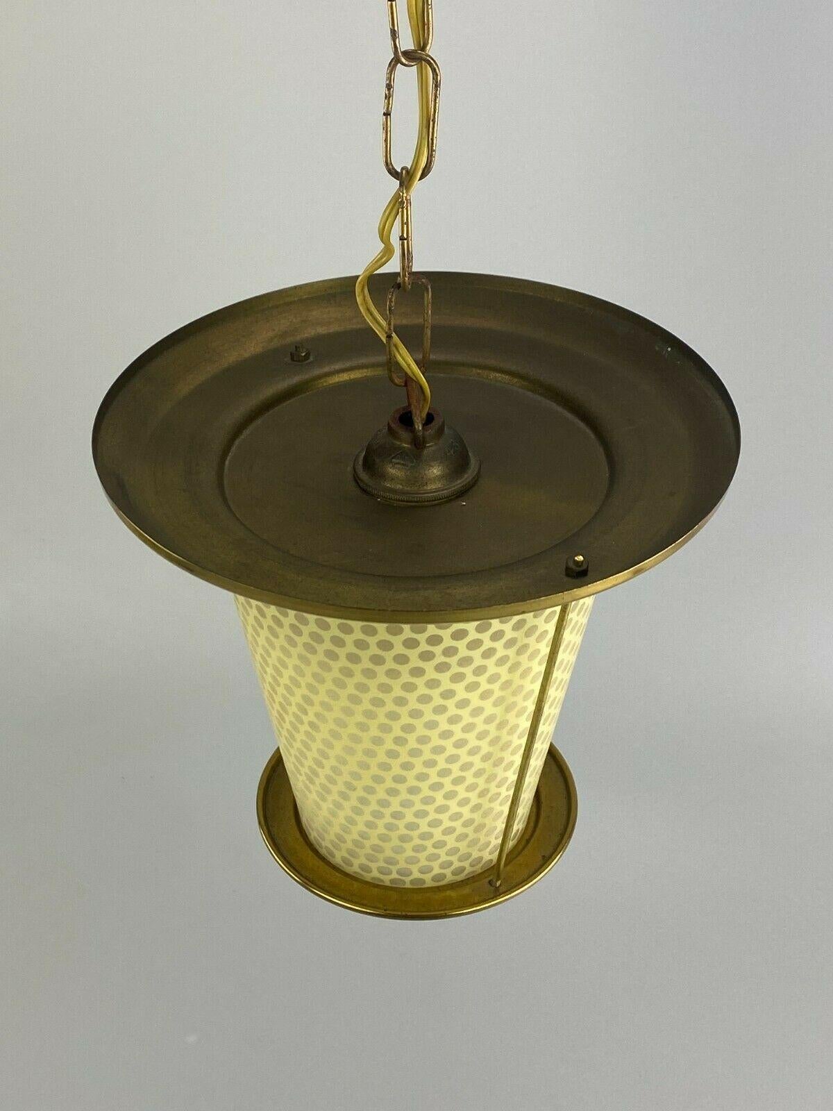 Late 20th Century 50s 60s Lamp Light Ceiling Lamp Mid Century Brass Design For Sale