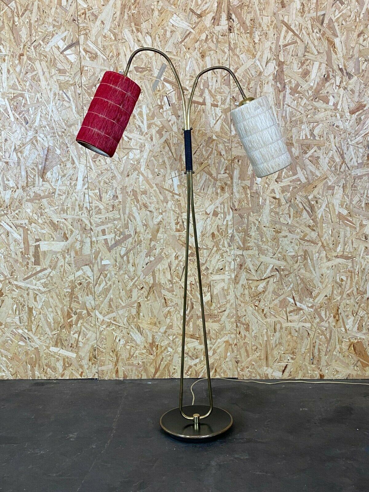 Brass 50s 60s Lamp Light Floor Lamp Bag Lamp Mid Century Design For Sale