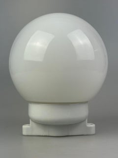 Lampenleuchte, Wandleuchte, Kellerlampe, Keramikglas, Bauhaus-Design, 50er- und 60er-Jahre