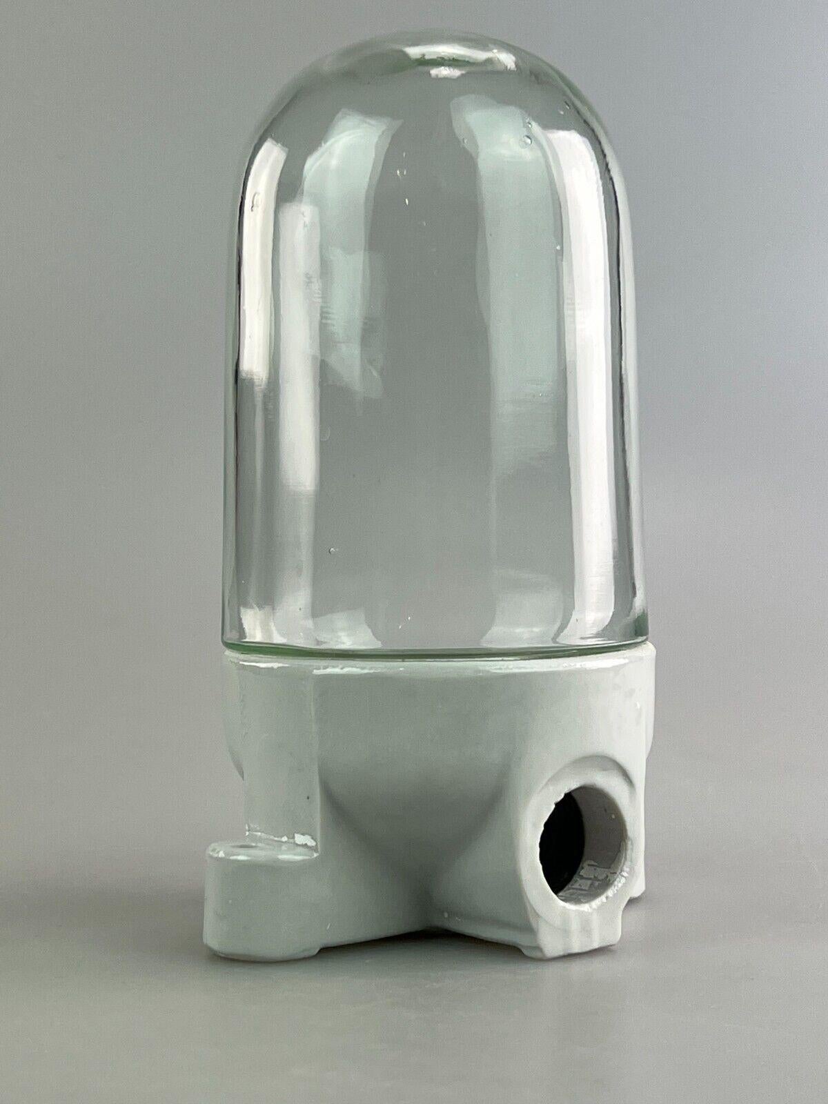 German 50s 60s lamp light wall lamp cellar lamp ceramic glass Bauhaus design For Sale