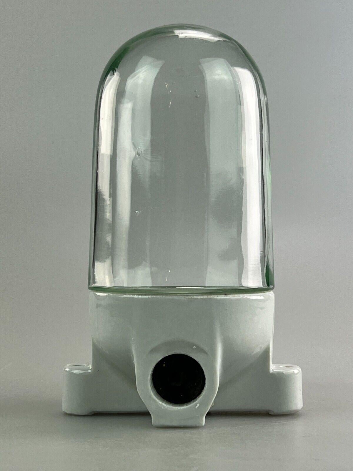 Mid-20th Century 50s 60s lamp light wall lamp cellar lamp ceramic glass Bauhaus design For Sale