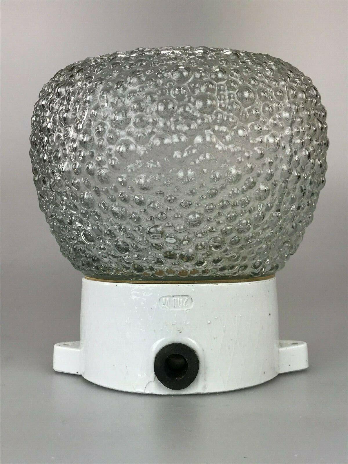 50s 60s lamp light wall lamp cellar lamp ceramic glass design 50s 60s

Object: lamp

Manufacturer:

Condition: good

Age: around 1960-1970

Dimensions:

Diameter = 20cm
Height = 21.5cm

Other notes:

The pictures serve as part of