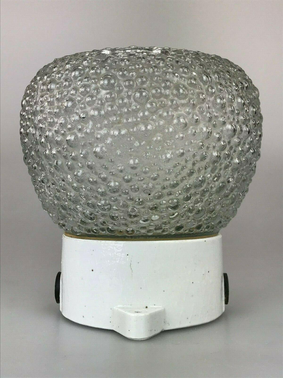 German 50s 60s Lamp Light Wall Lamp Cellar Lamp Ceramic Glass Design For Sale