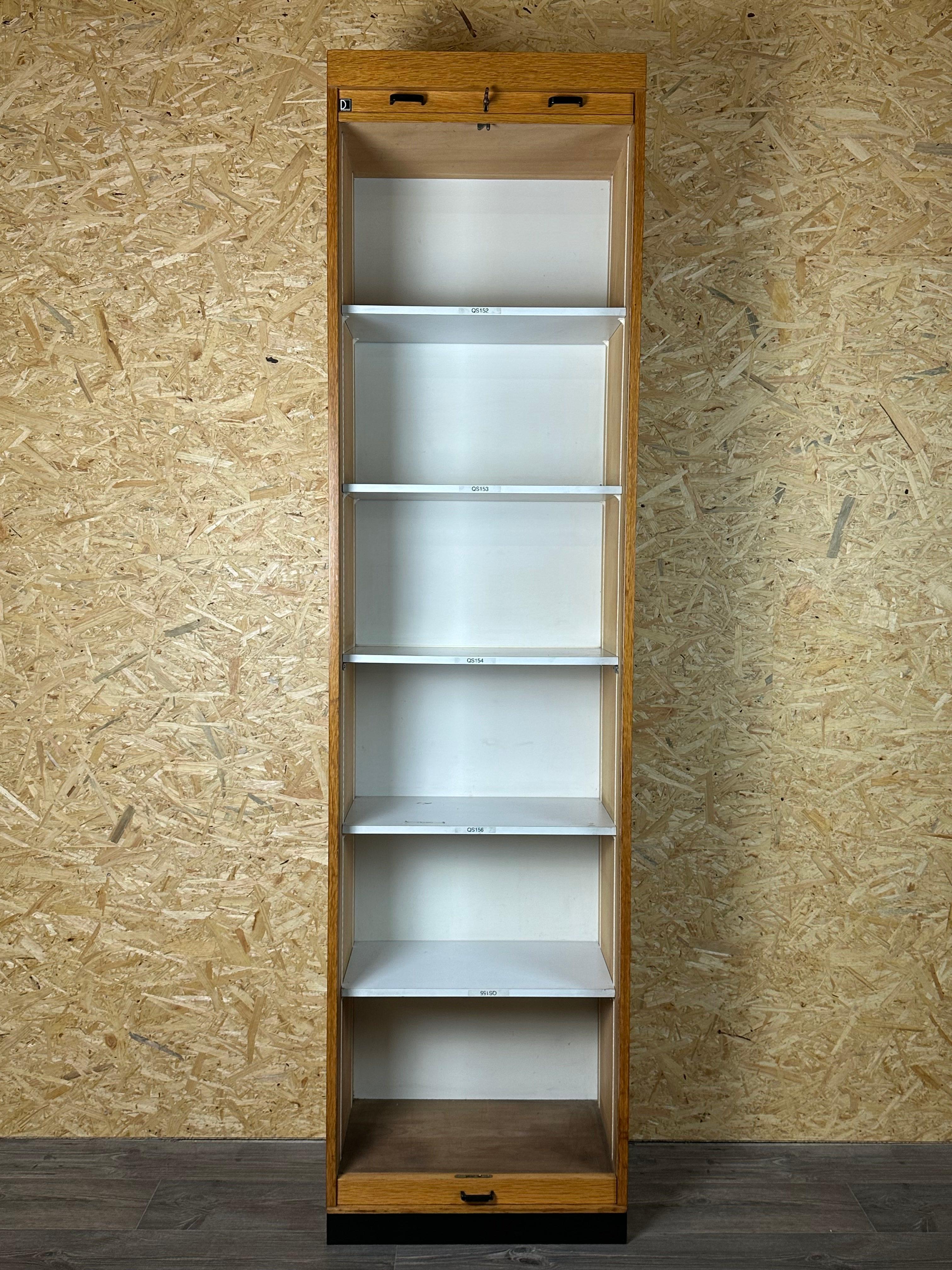 50s 60s roller shutter cabinet office cabinet filing cabinet mid century design For Sale 4
