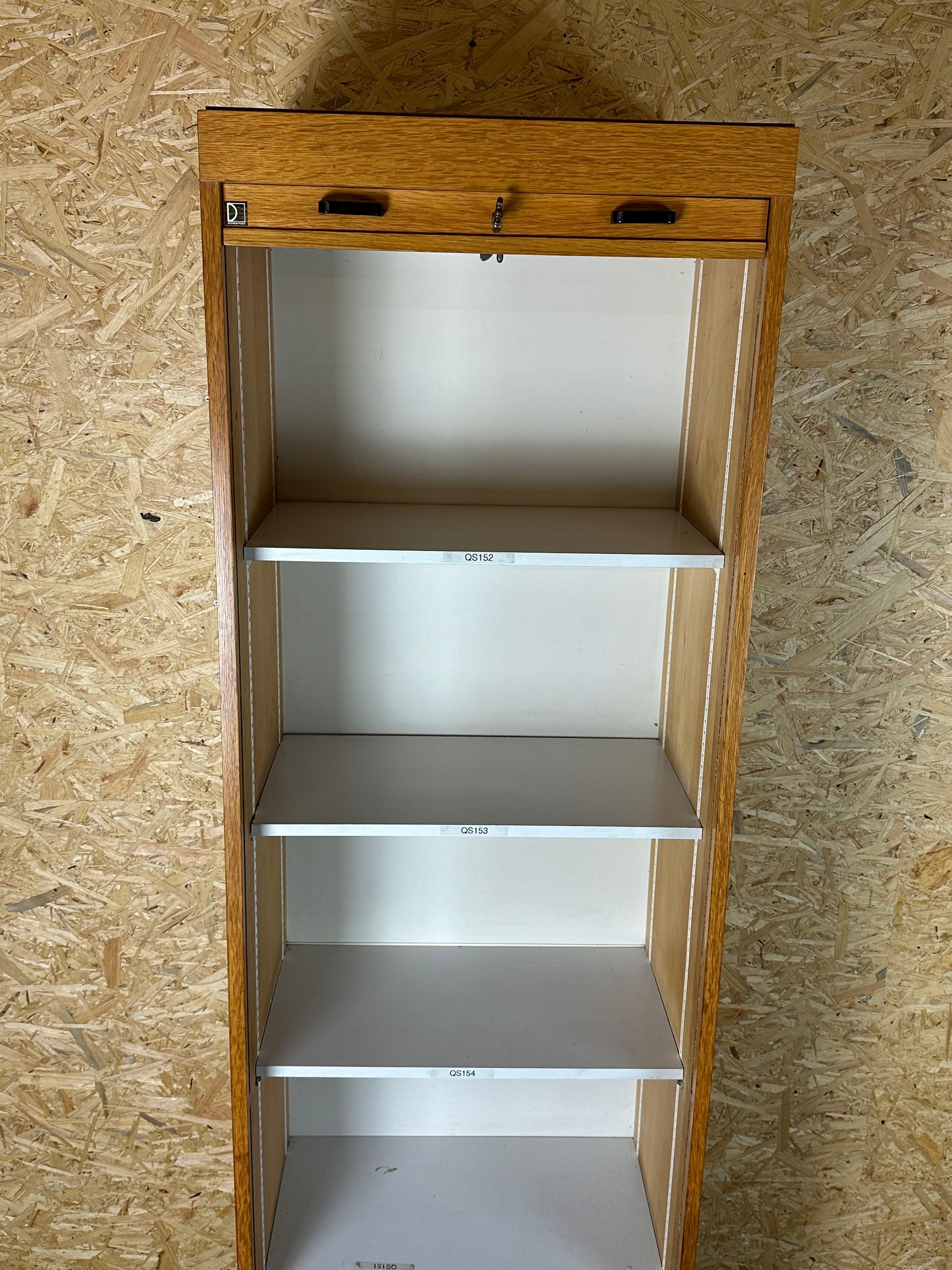 50s 60s roller shutter cabinet office cabinet filing cabinet mid century design For Sale 5