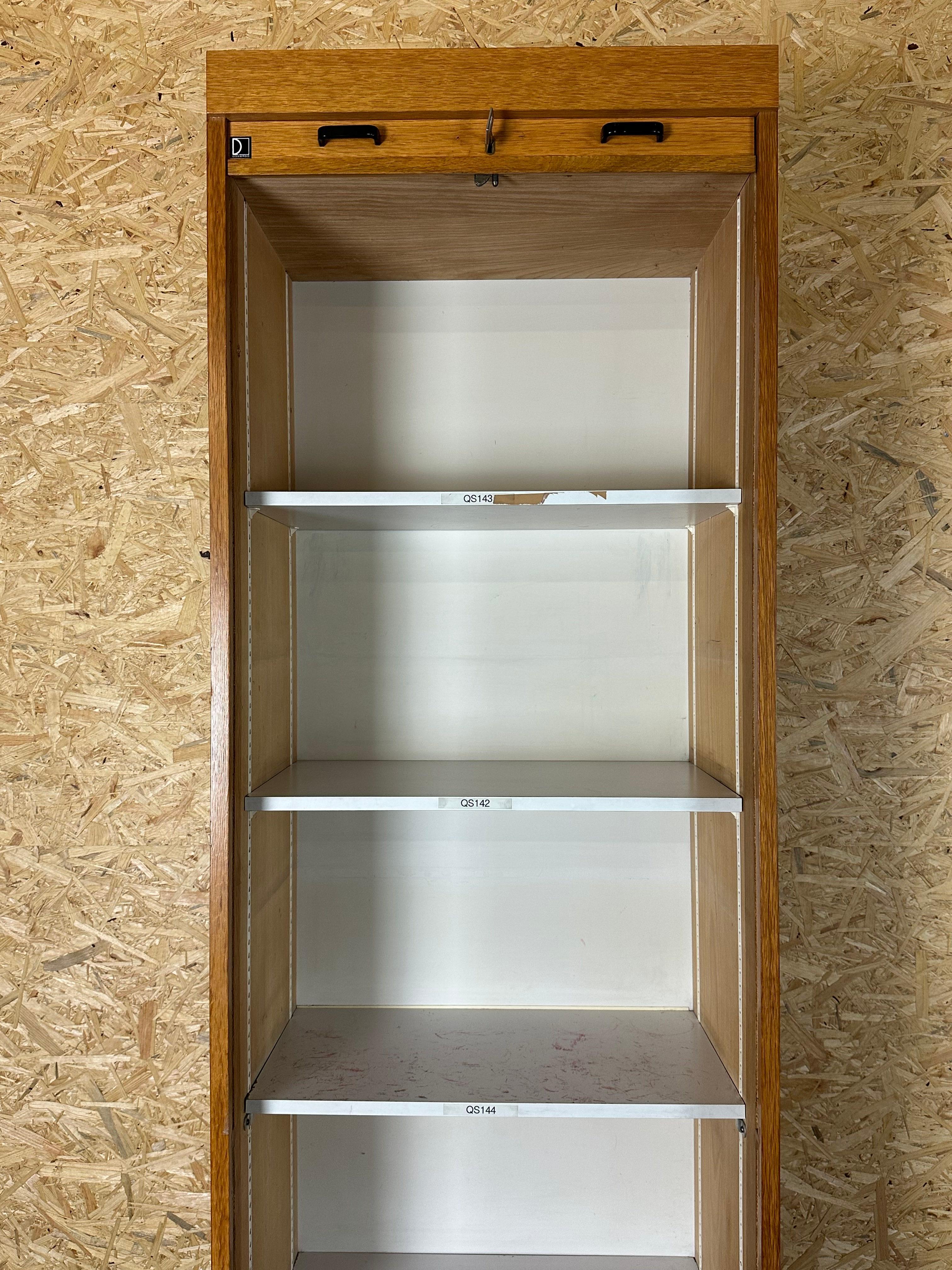 50s 60s roller shutter cabinet office cabinet filing cabinet mid century design For Sale 5