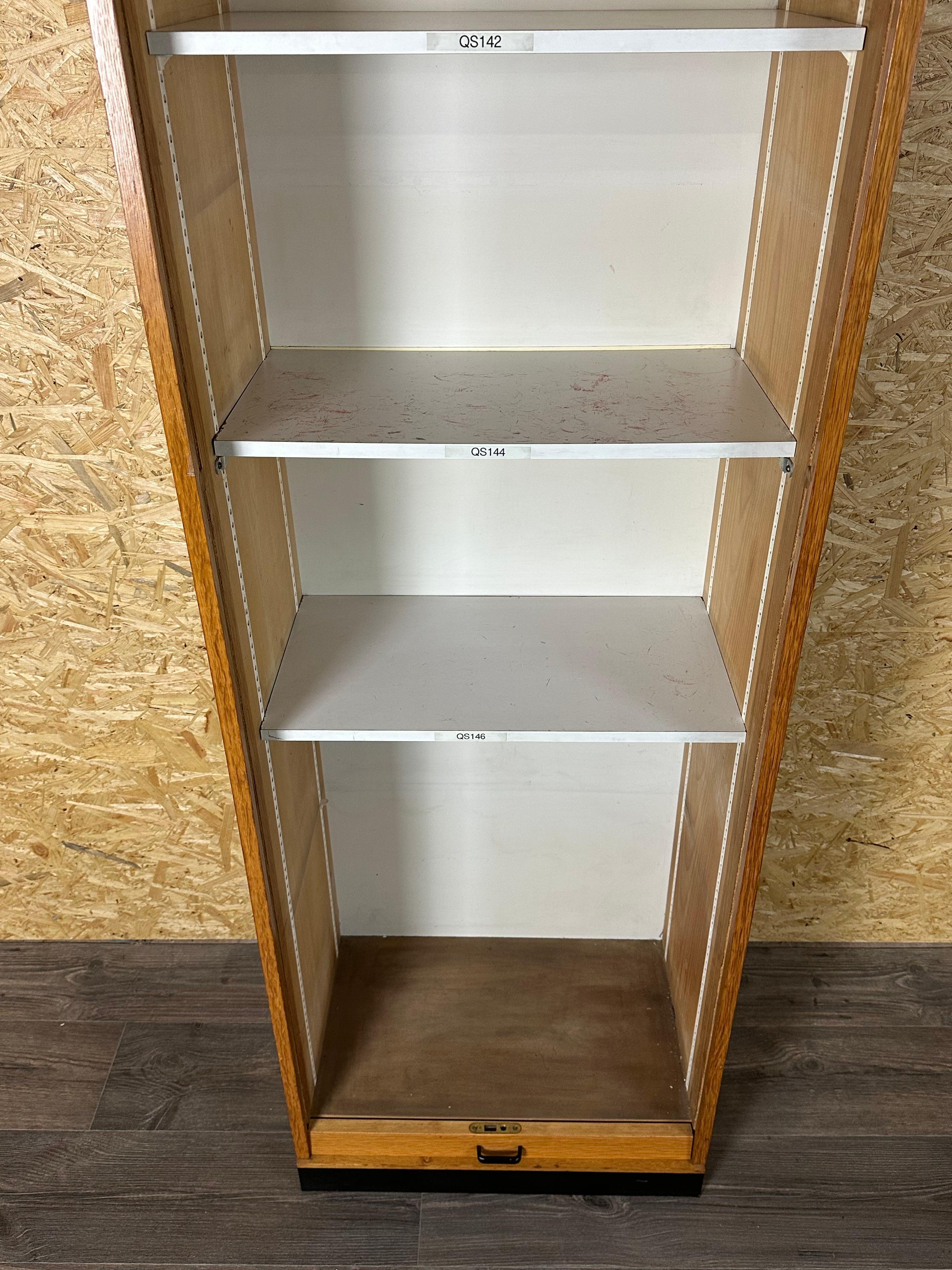 50s 60s roller shutter cabinet office cabinet filing cabinet mid century design For Sale 7