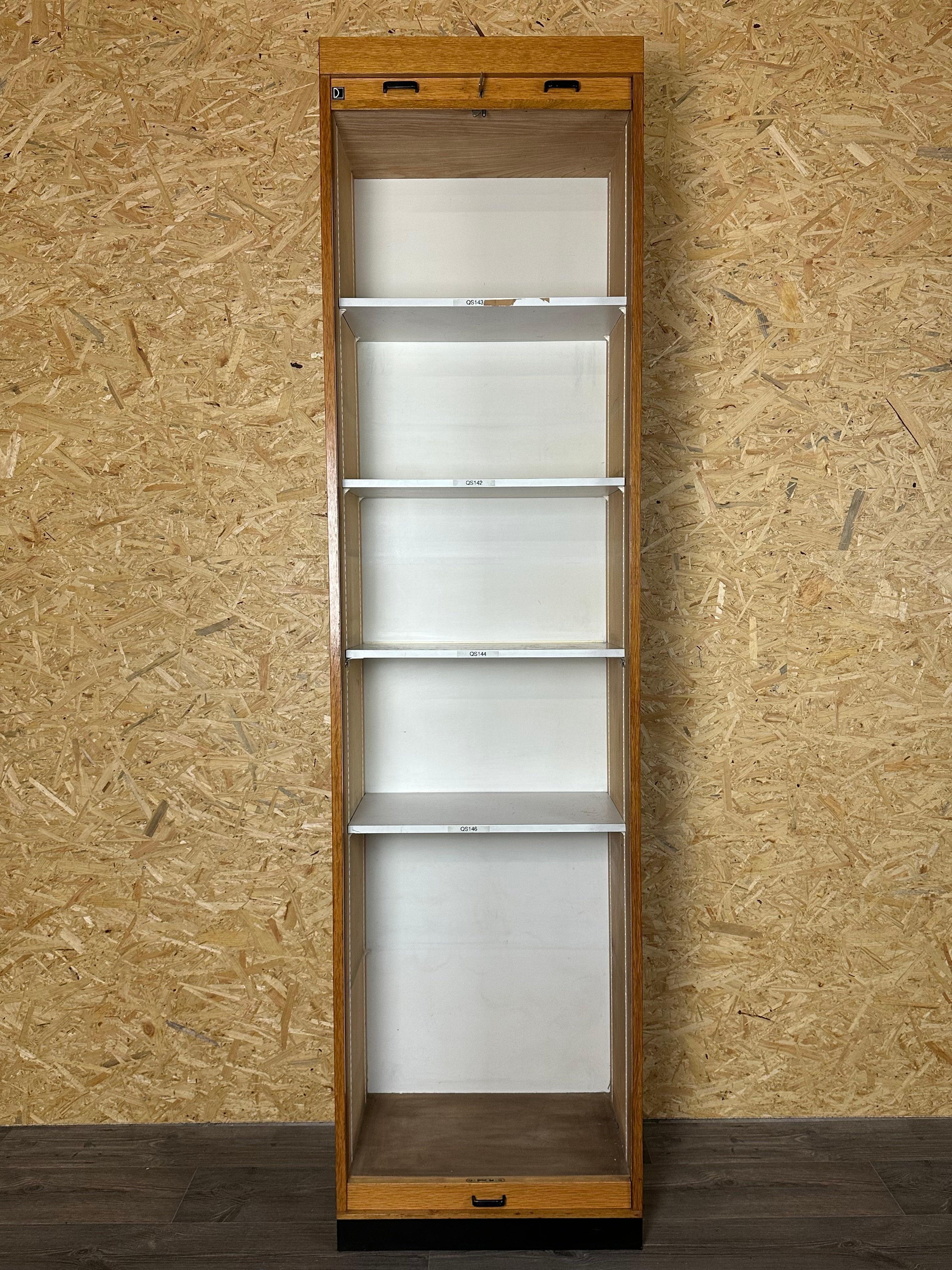 50s 60s roller shutter cabinet office cabinet filing cabinet mid century design For Sale 8