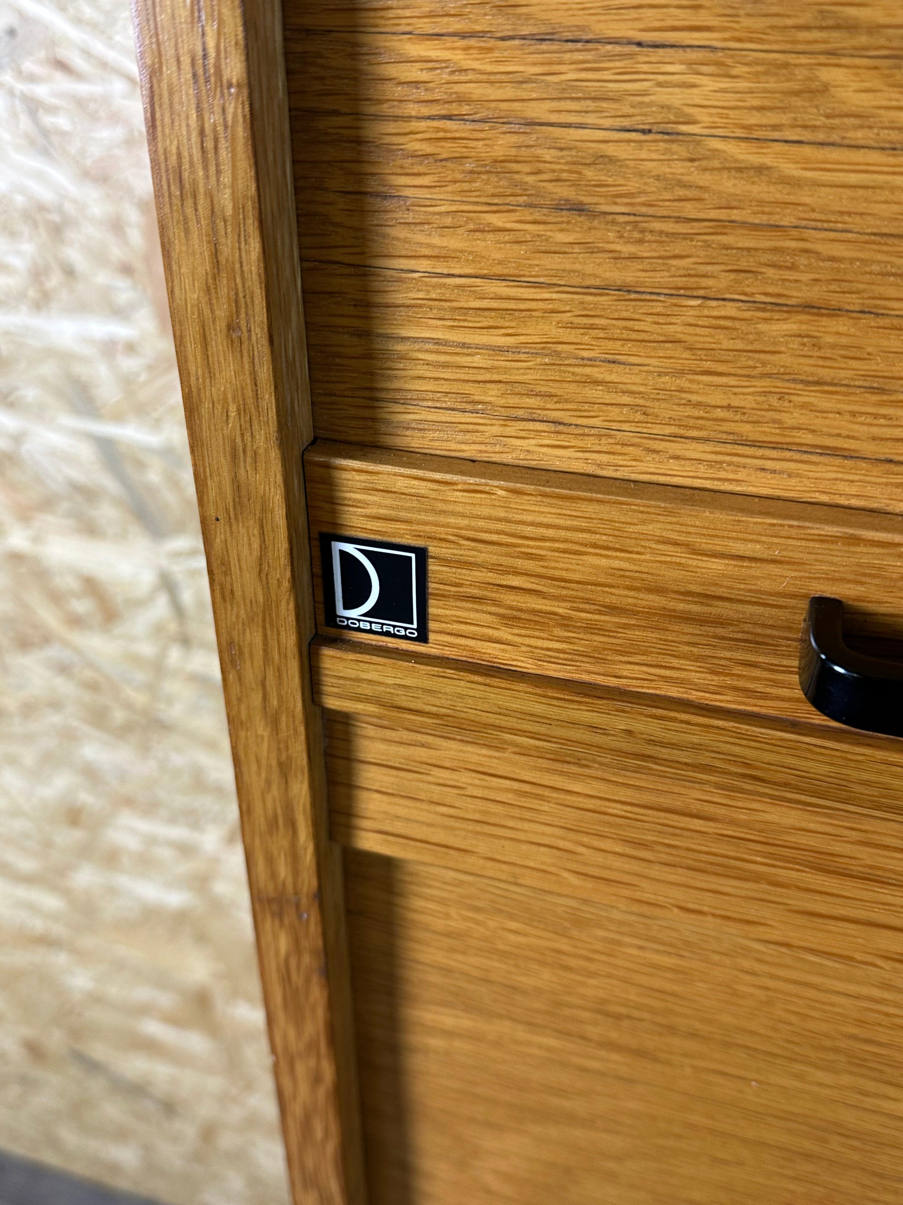 50s 60s roller shutter cabinet office cabinet filing cabinet mid century design For Sale 1
