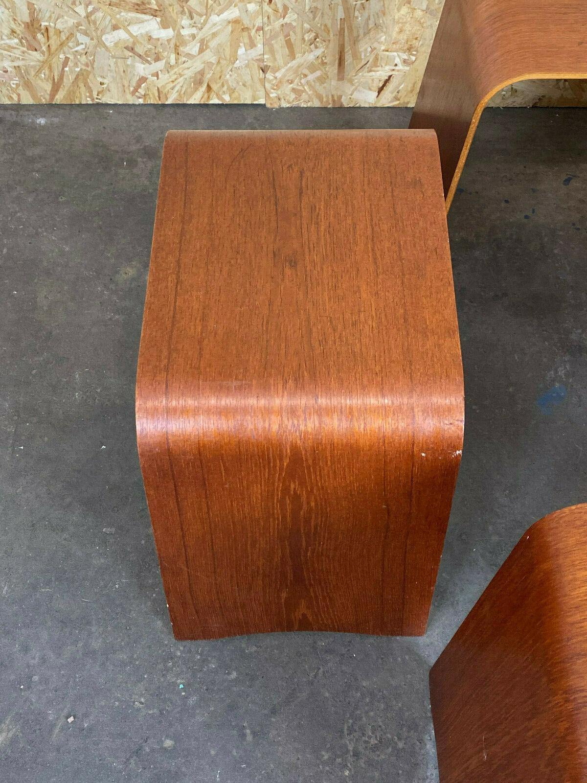 Mid-20th Century 50s 60s Set of 4 Hans Ludvigsen Stools Teak Stools Model 4515 Fritz Hansen