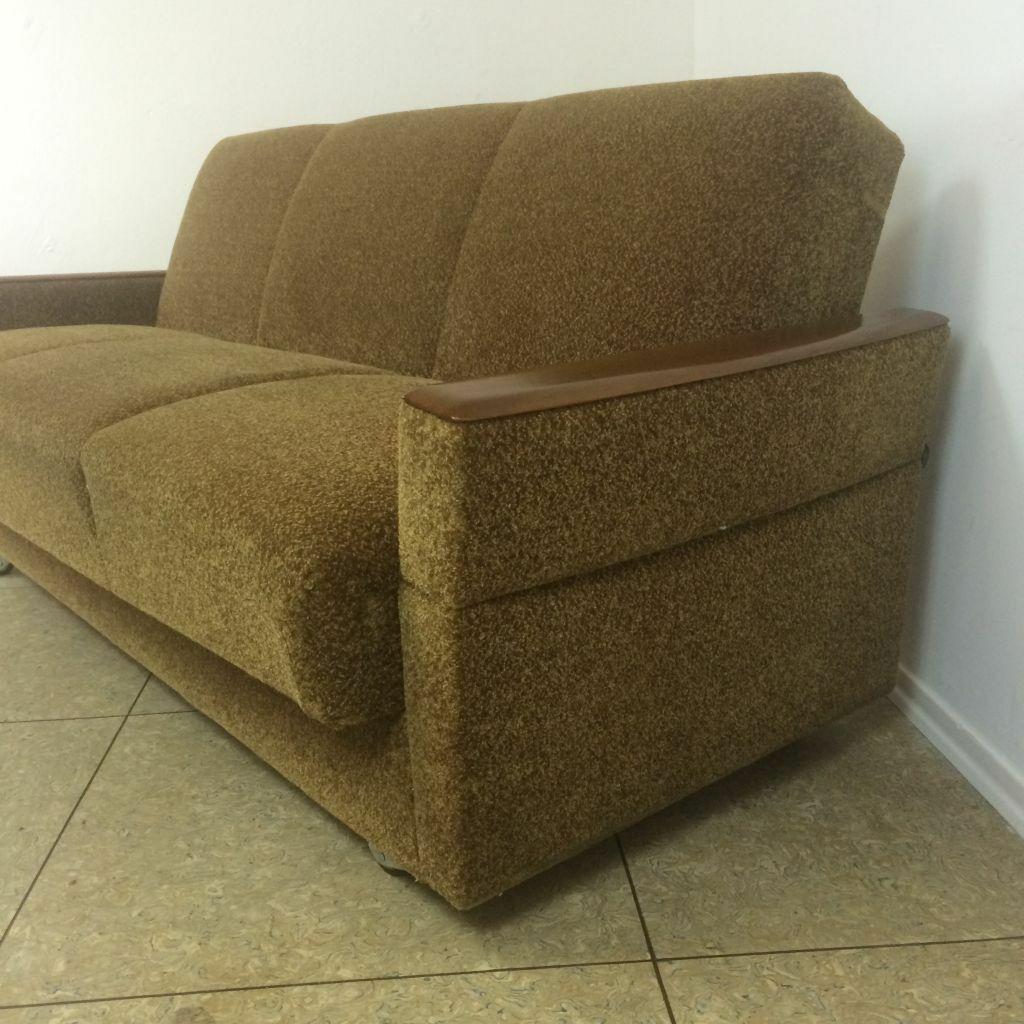 50s 60s Sofa Daybed Club Sofa Mid-Century Bauhaus Kidney Table Era Design In Fair Condition In Neuenkirchen, NI