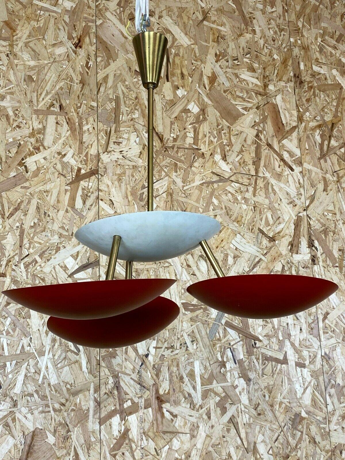 50s 60s Stilnovo Lamp Light Bauhaus Mid Century Sheet Metal Design In Good Condition For Sale In Neuenkirchen, NI