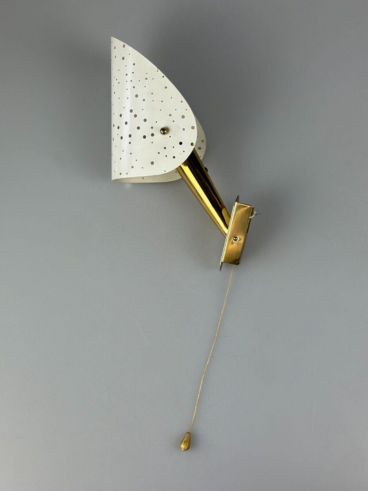 German 50s 60s wall lamp by Ernest Igl for Hillbrand Brass & Metal Design For Sale