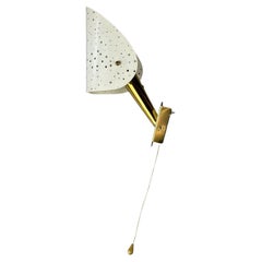 Retro 50s 60s wall lamp by Ernest Igl for Hillbrand Brass & Metal Design 