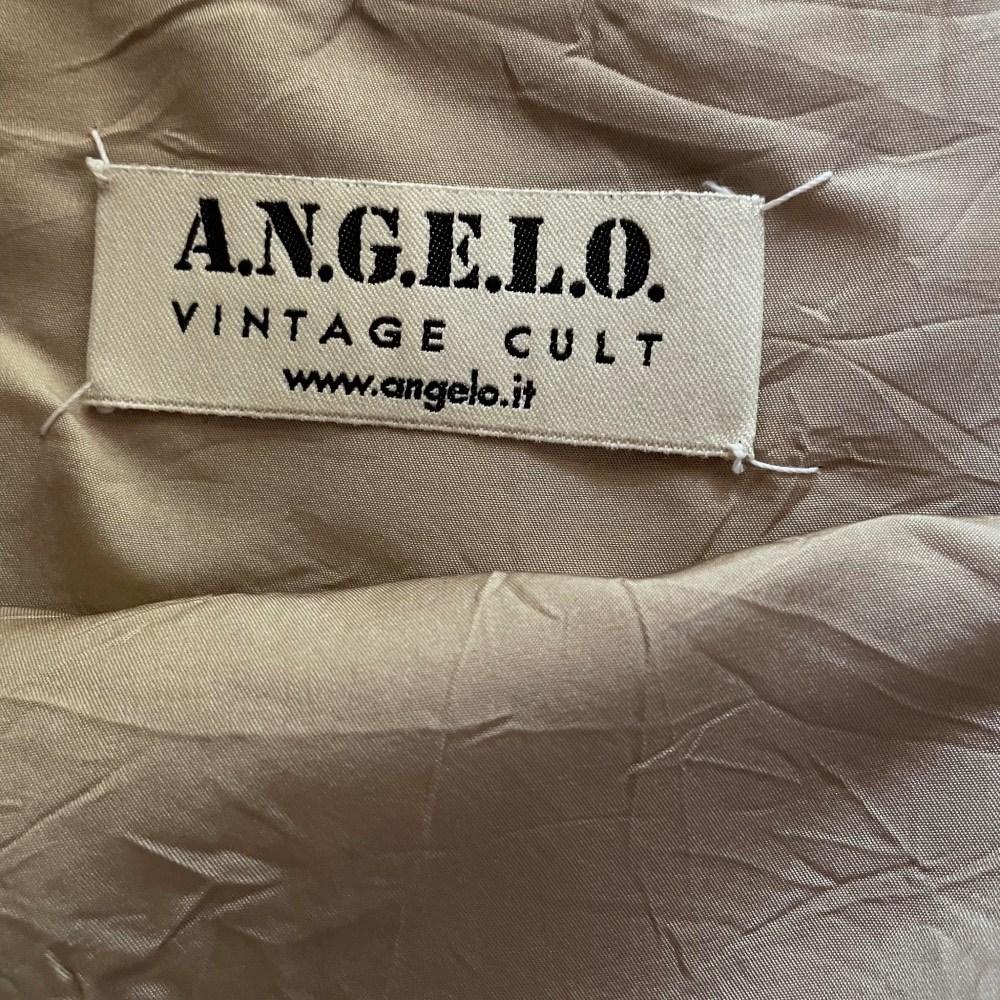 50s A.N.G.E.L.O. Vintage Cult beige damasked silk sleeveless tube dress For Sale 2