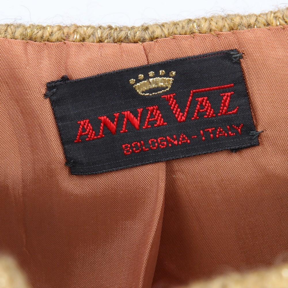 Women's 50s Anna Val beige cardigan with trimming details