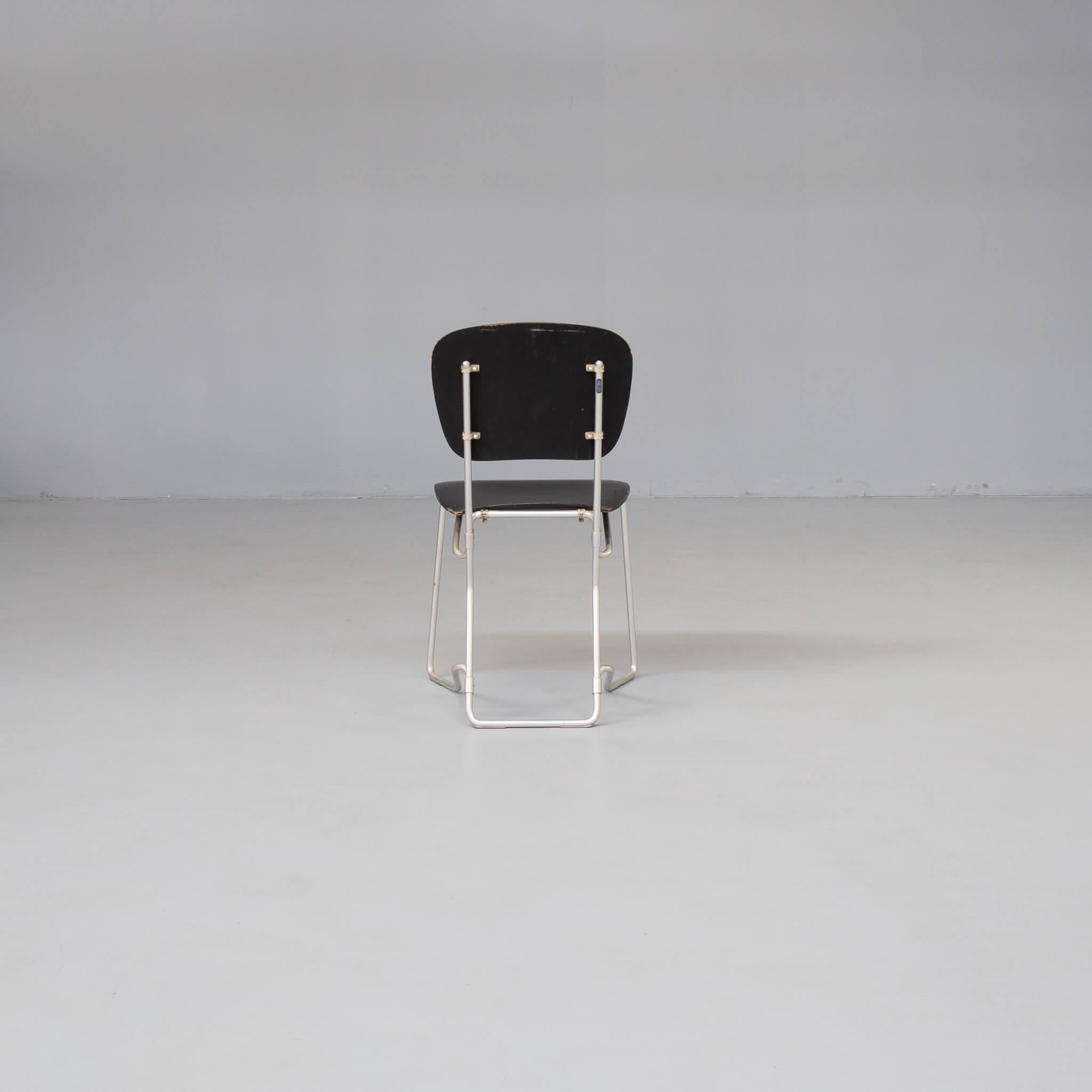 50s Armin Wirth ‘aluflex’ folding chair for Ph. Zieringer KG set/8 4