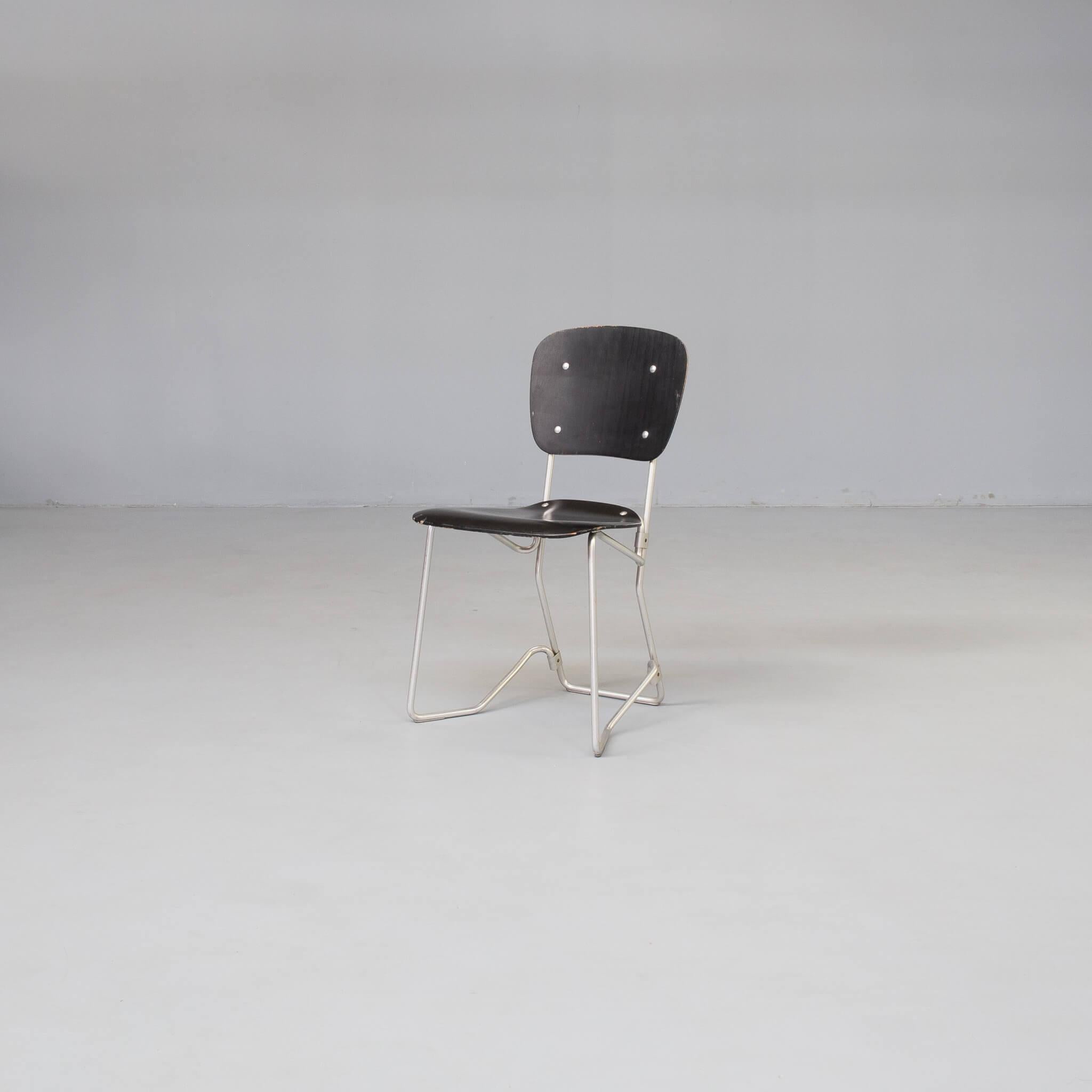 Mid-20th Century 50s Armin Wirth ‘aluflex’ folding chair for Ph. Zieringer KG set/8