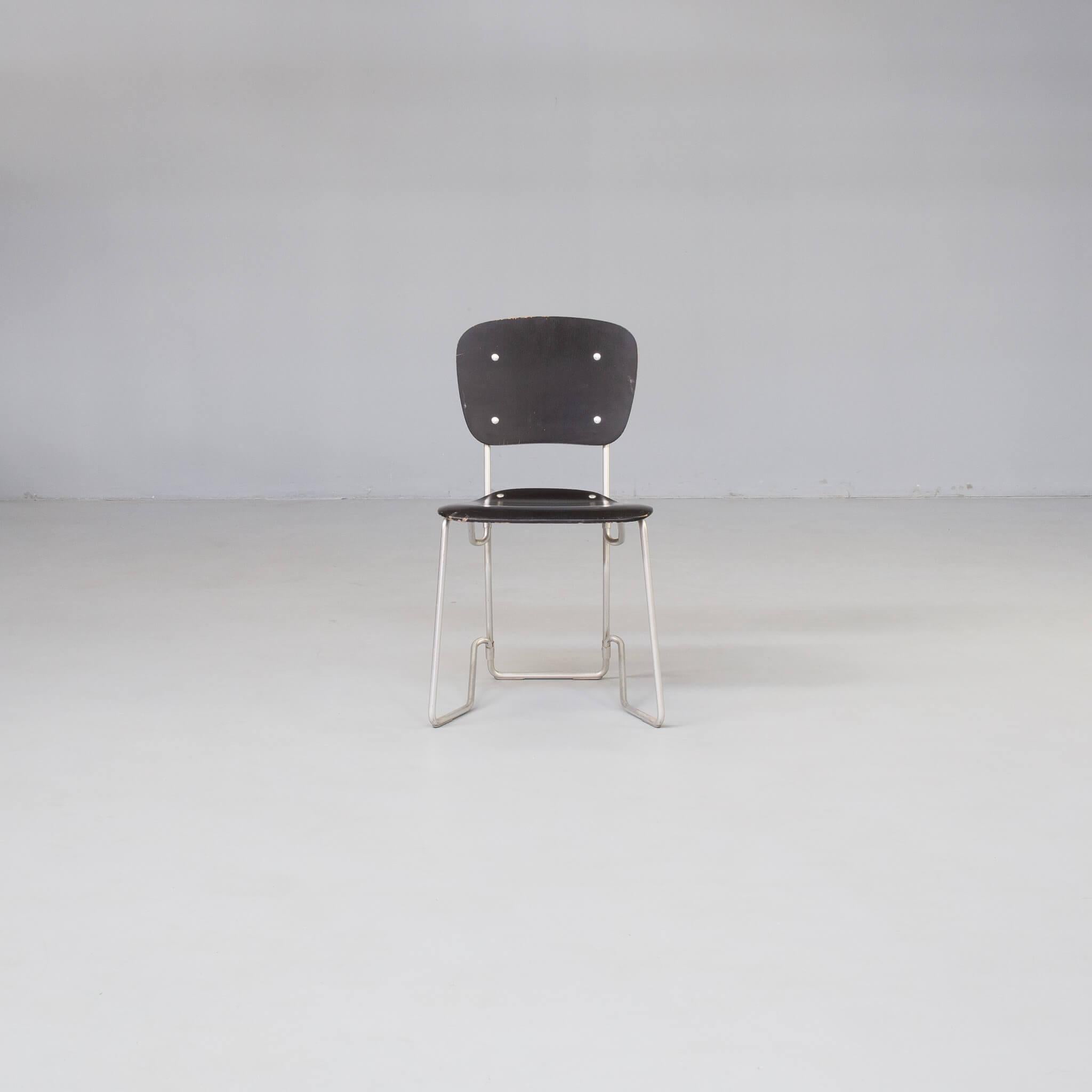 Aluminum 50s Armin Wirth ‘aluflex’ folding chair for Ph. Zieringer KG set/8