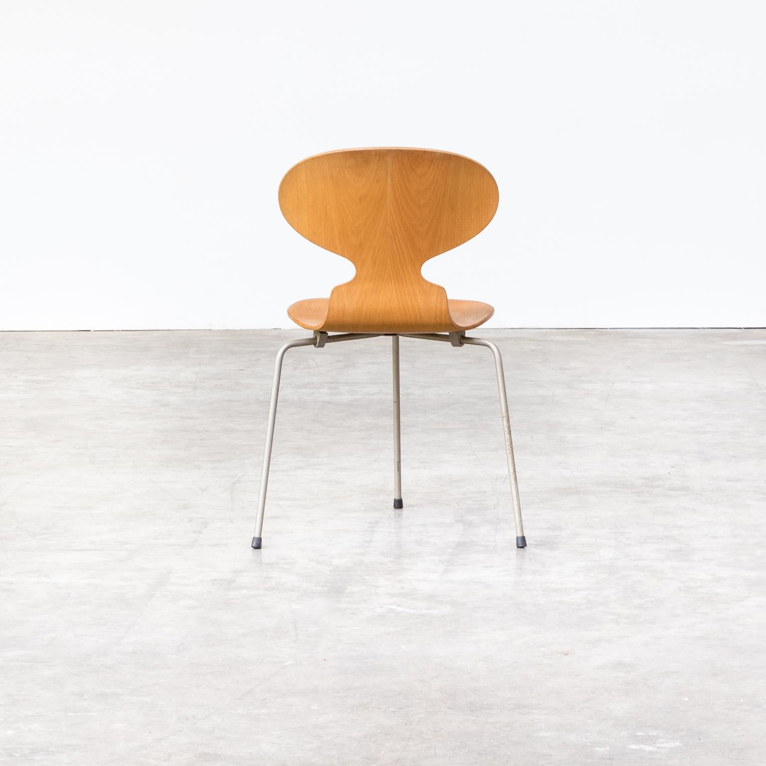 Arne Jacobsen Plywood Original ‘Model 3100 Ant’ Chair for Fritz Hanzen, Set of 4 For Sale 3