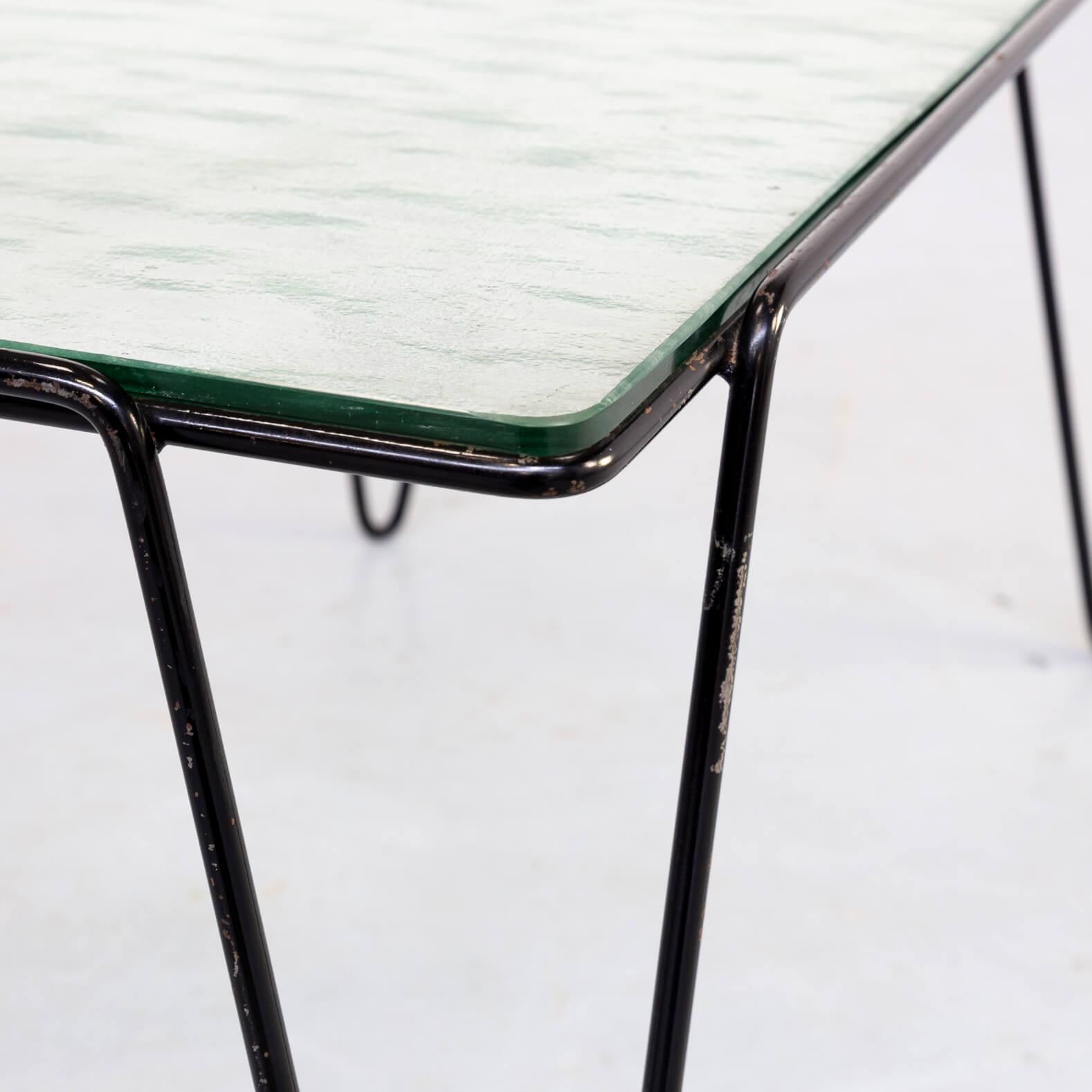 Metal 50s Arnold Bueno de Mesquita Coffee Table for Spurs For Sale