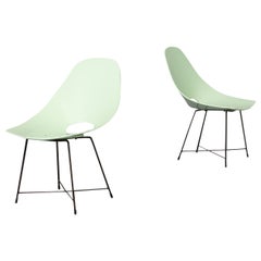 50s Augusto Bozzi Chairs for Saporiti Set/2